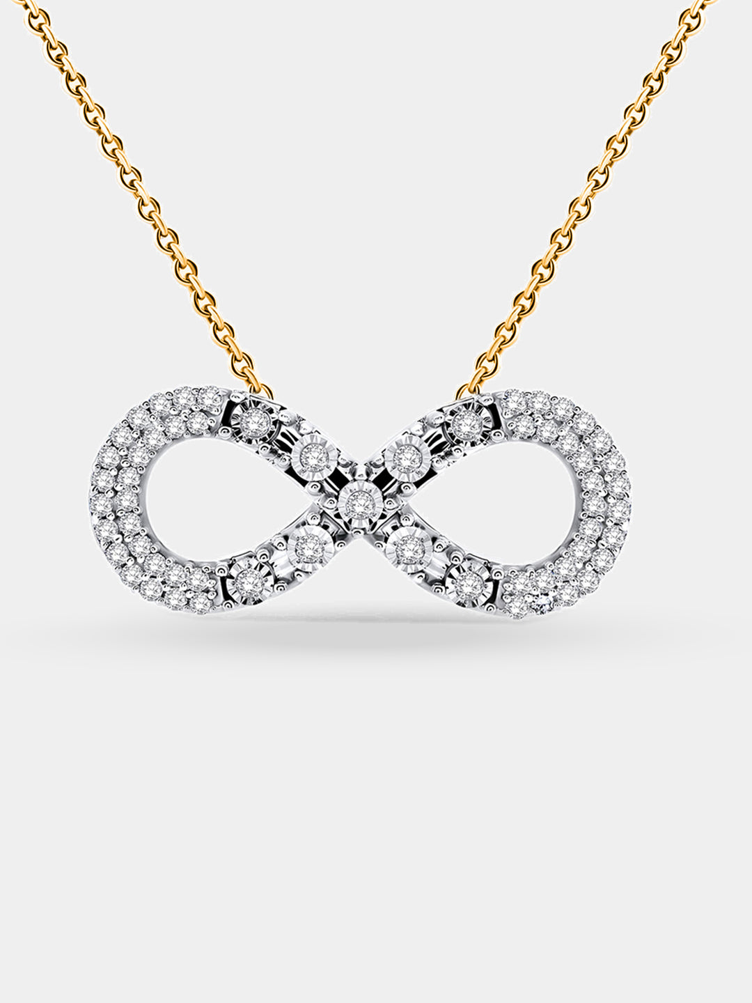 Classic Infinity Diamond Necklet - keemti jewels