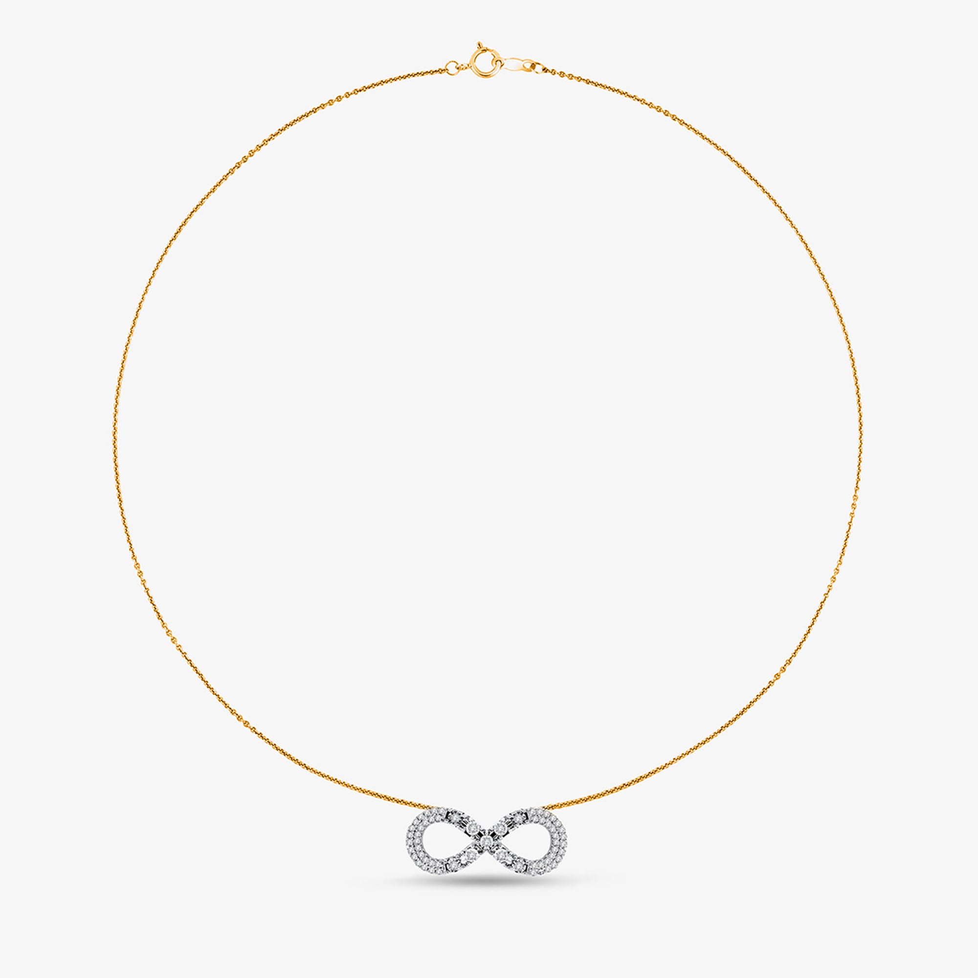 Classic Infinity Diamond Necklet - keemti jewels
