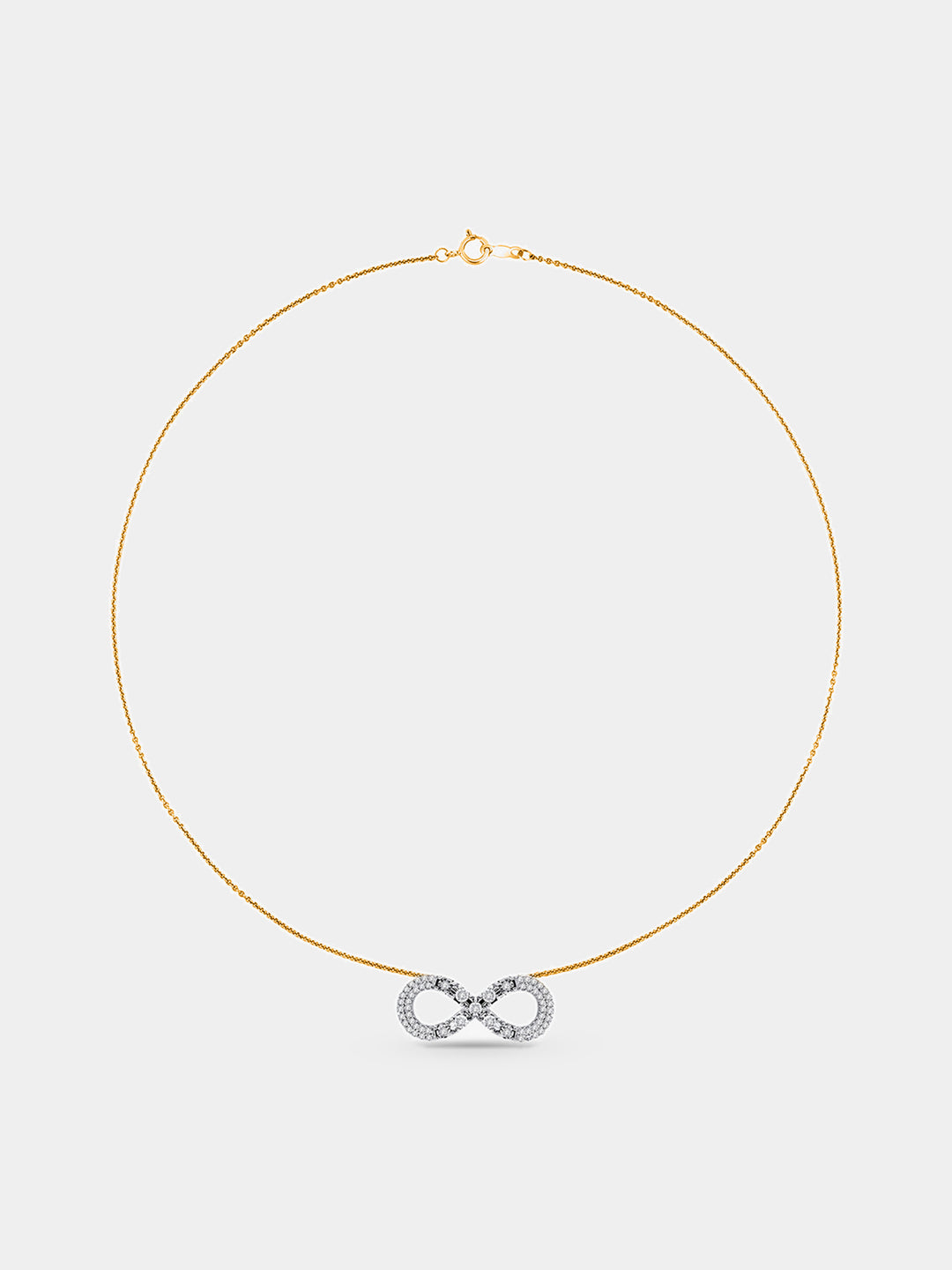 Classic Infinity Diamond Necklet - keemti jewels