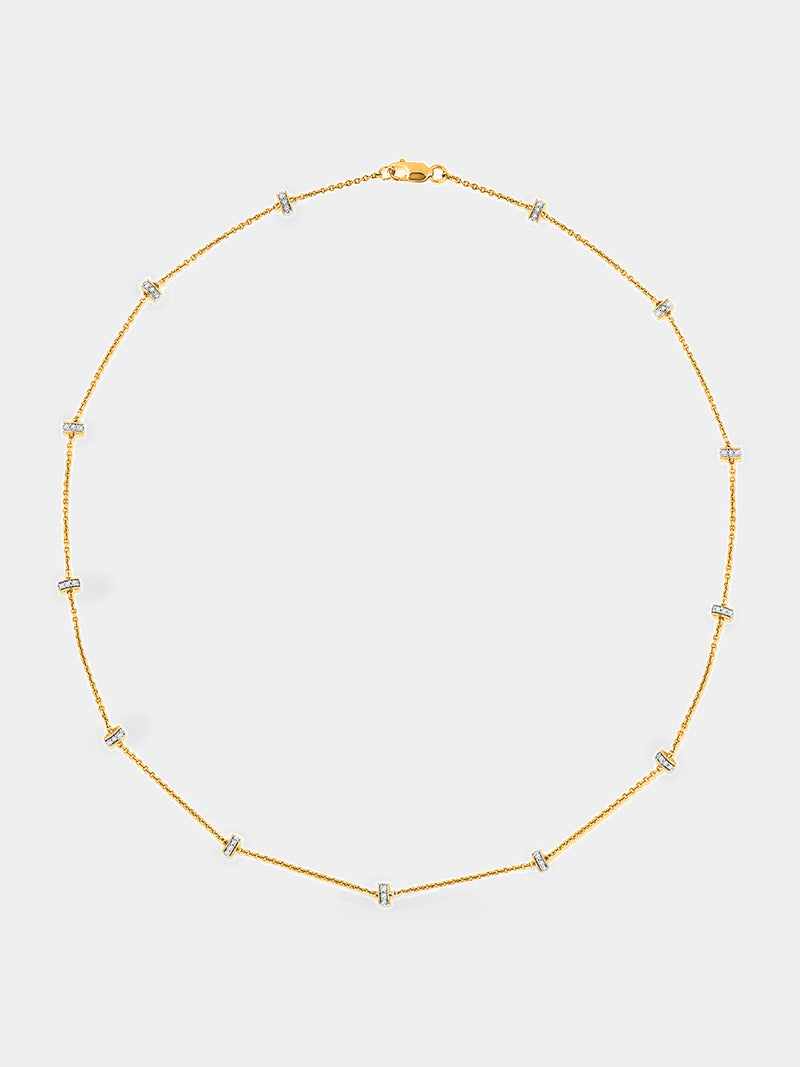 Grace Line Diamond Necklet - keemti jewels