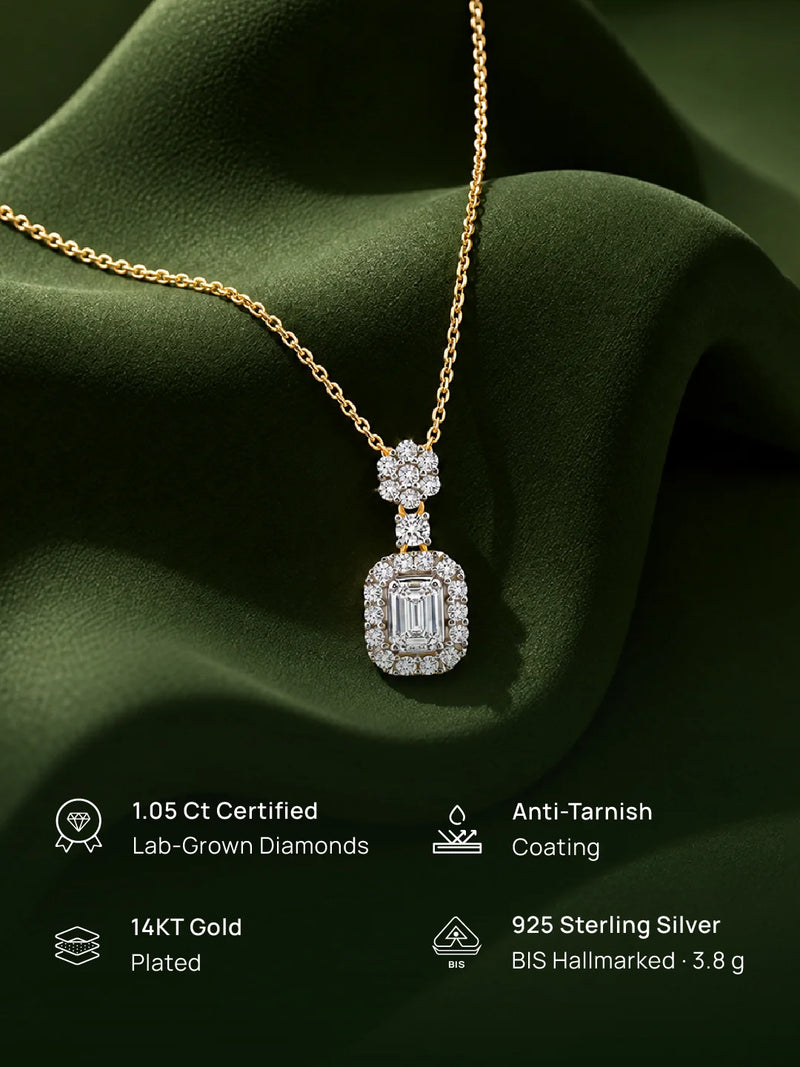 Eternal Emerald Halo Necklet