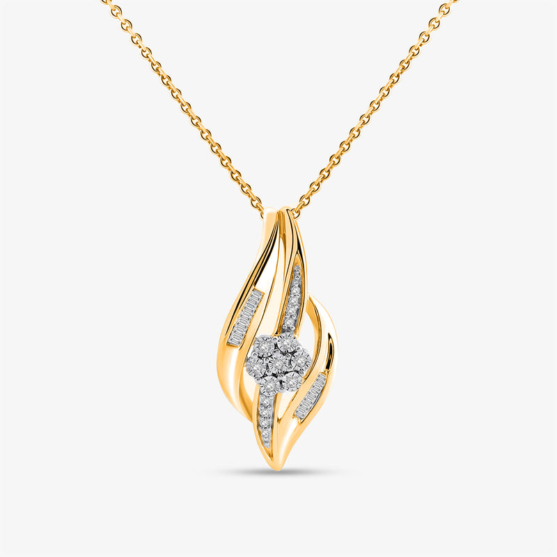 Abstract Flame Necklet
