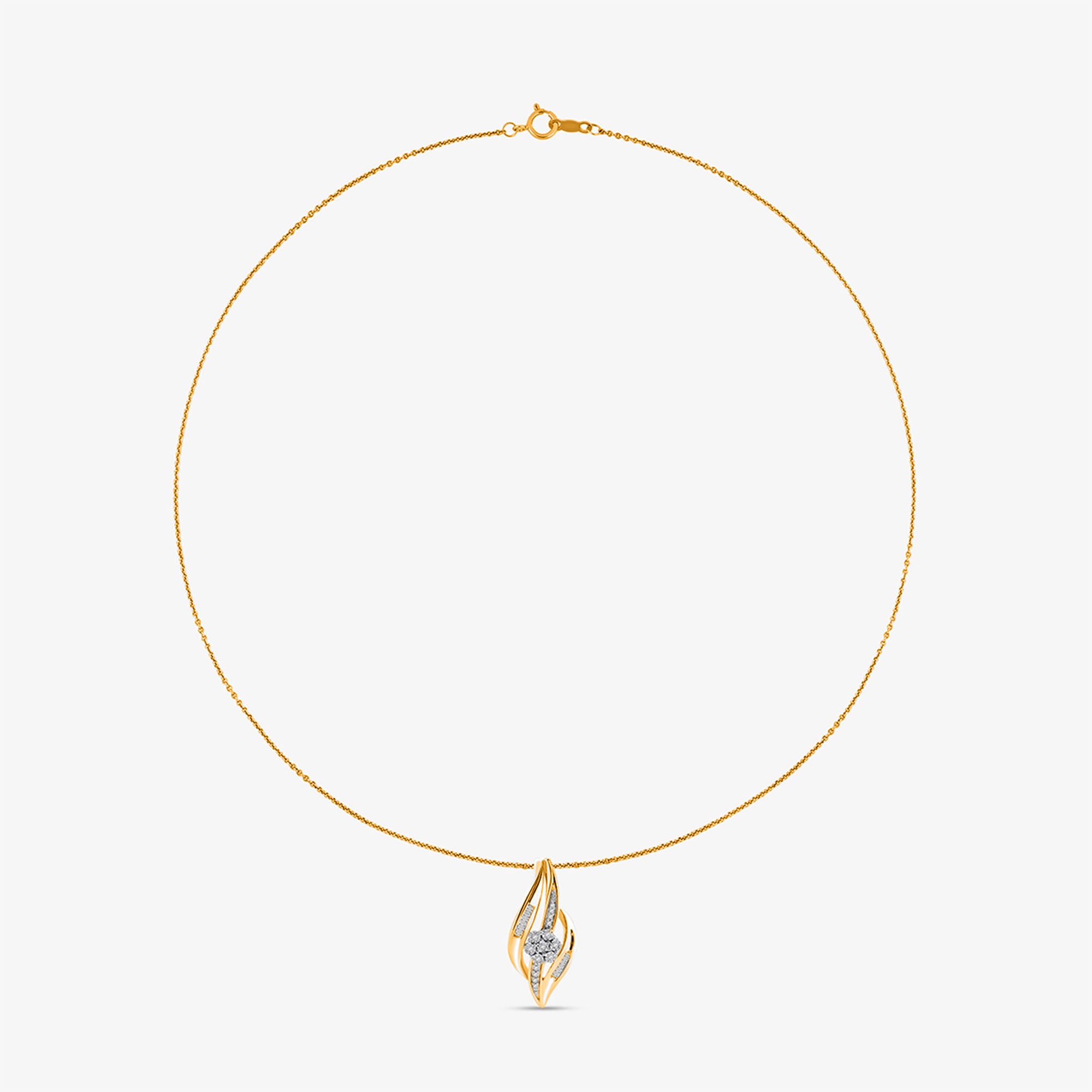 Abstract Flame Necklet