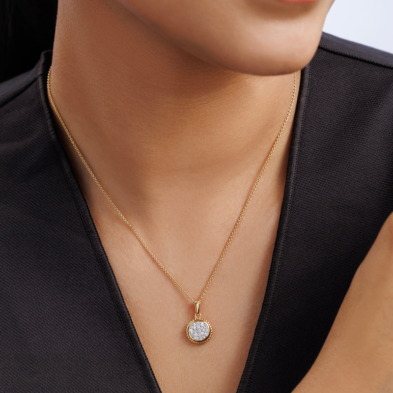 Ropeglow Round Diamond Necklet
