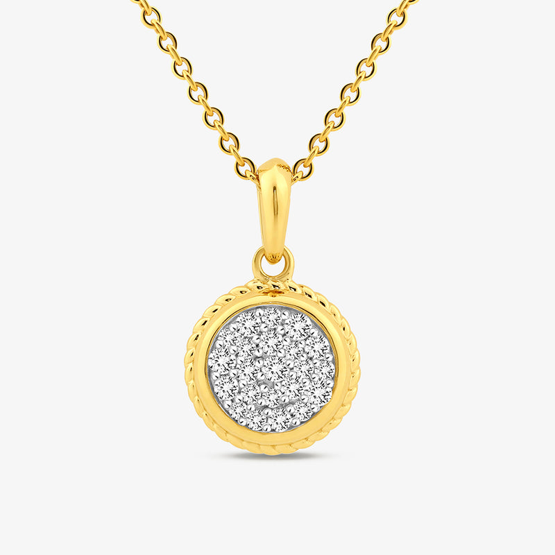 Ropeglow Round Diamond Necklet