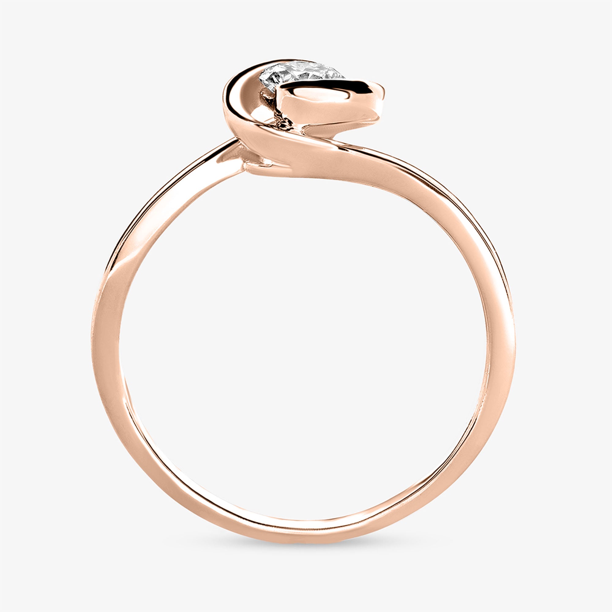 Classic Twisted Solitaire Ring - keemti jewels