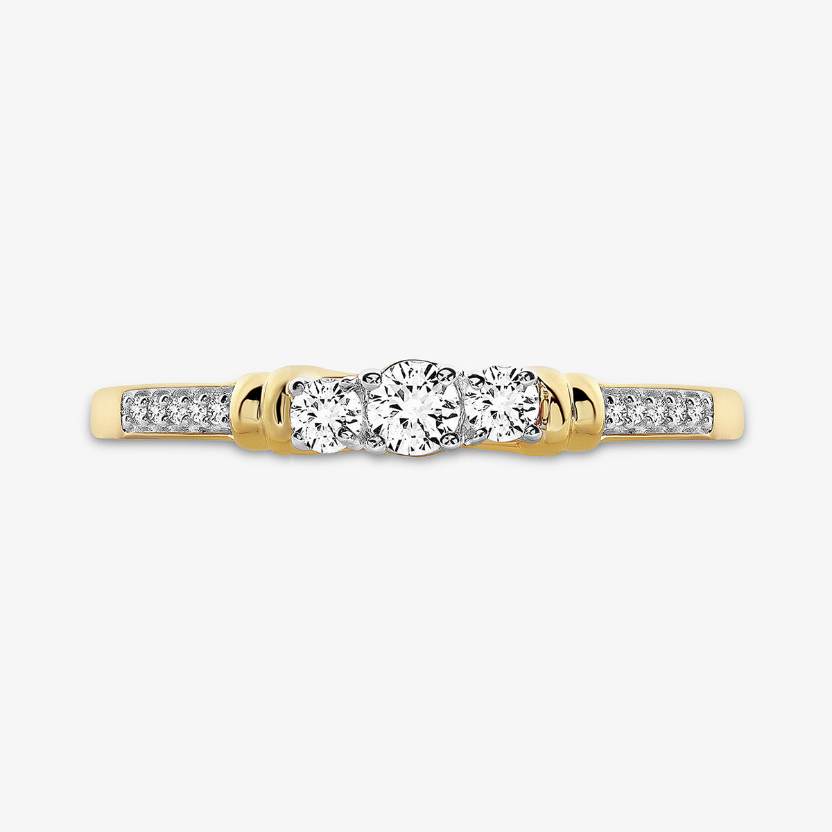Ever-After Classic Trio Solitaire Ring