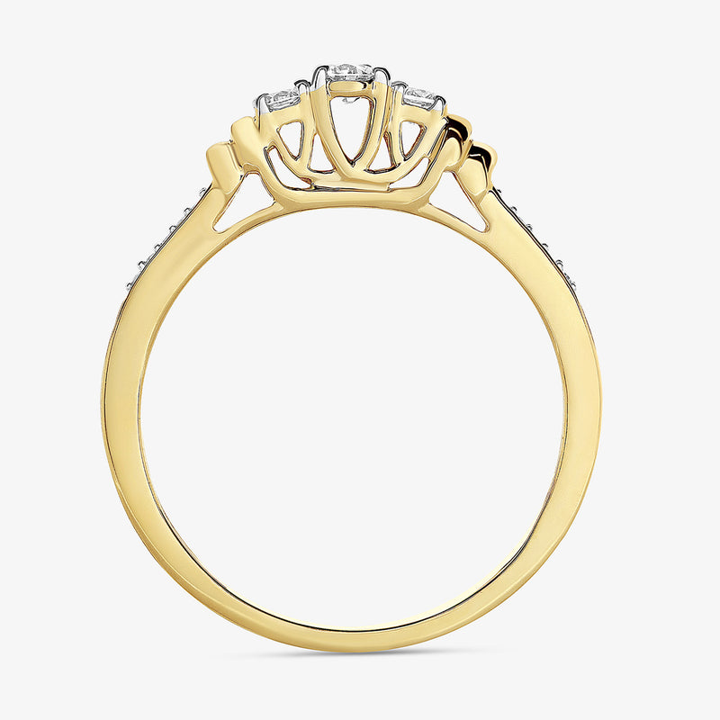 Ever-After Classic Trio Solitaire Ring