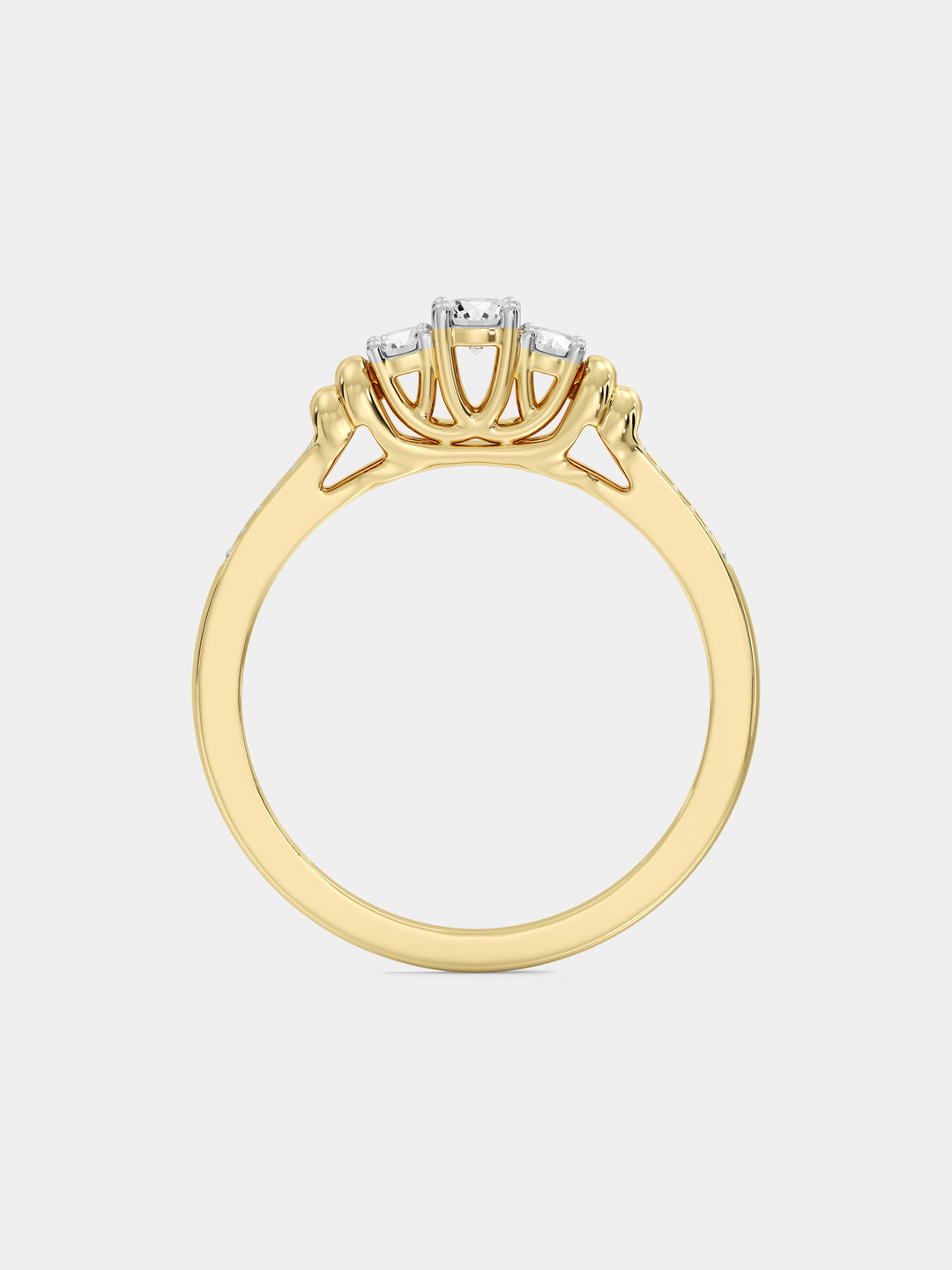 Keemti Jewels Ever-After Classic Trio Solitaire Ring Extra View