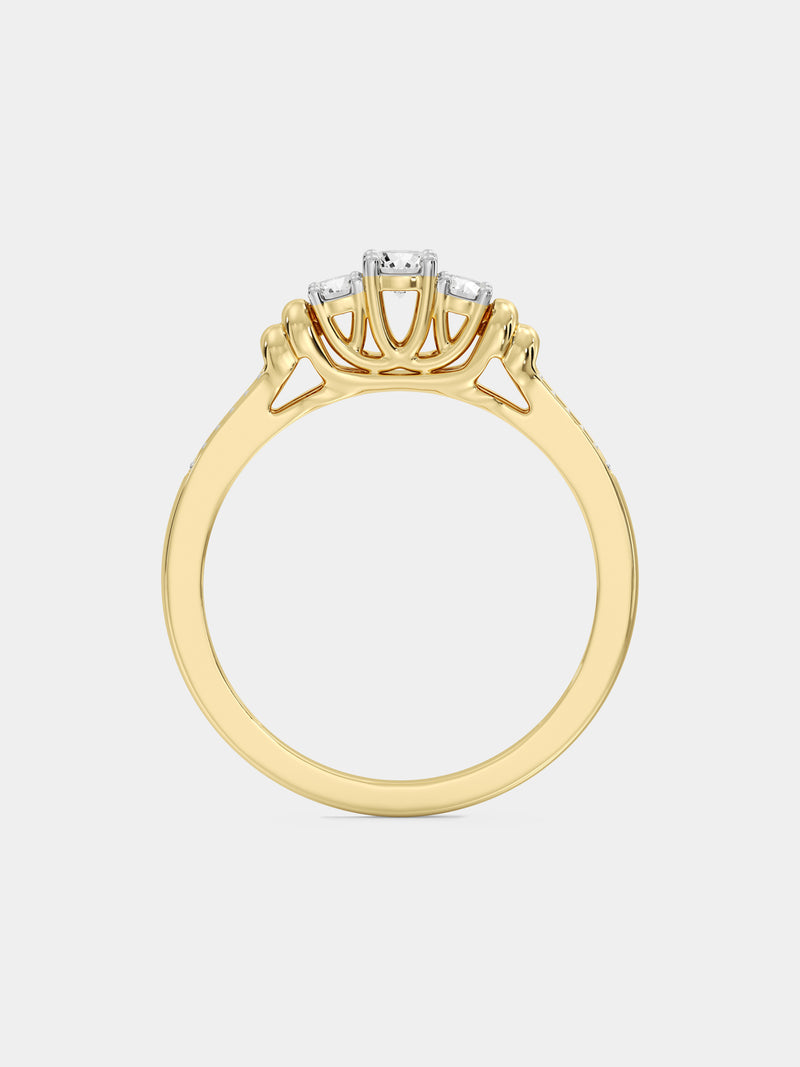 Keemti Jewels Ever-After Classic Trio Solitaire Ring Extra View