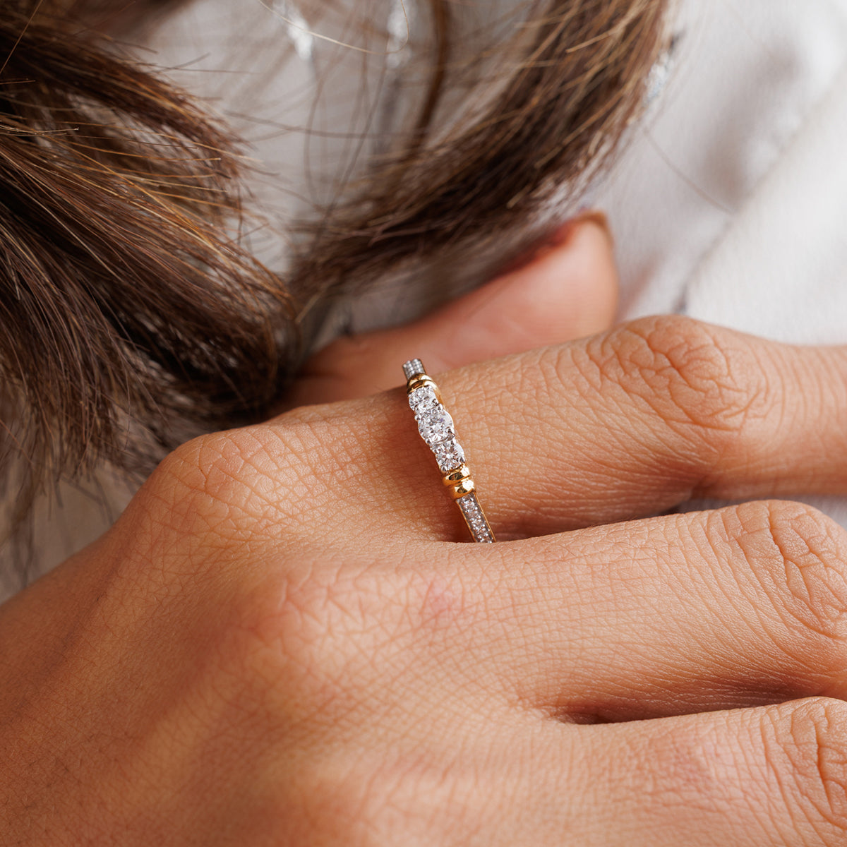 Ever-After Classic Trio Solitaire Ring
