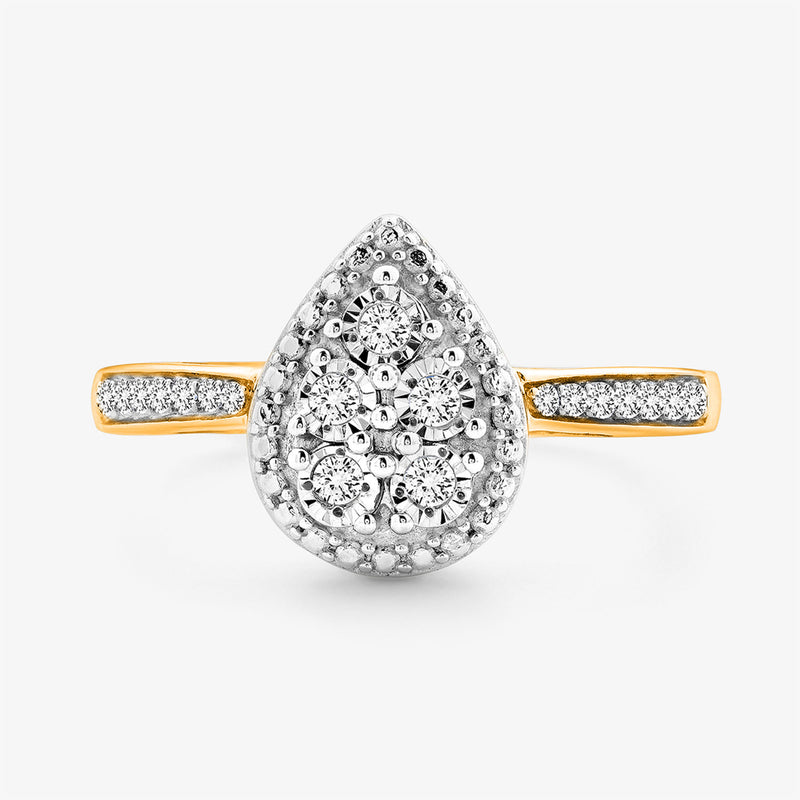 Dewdrop Pear-Shaped Ring