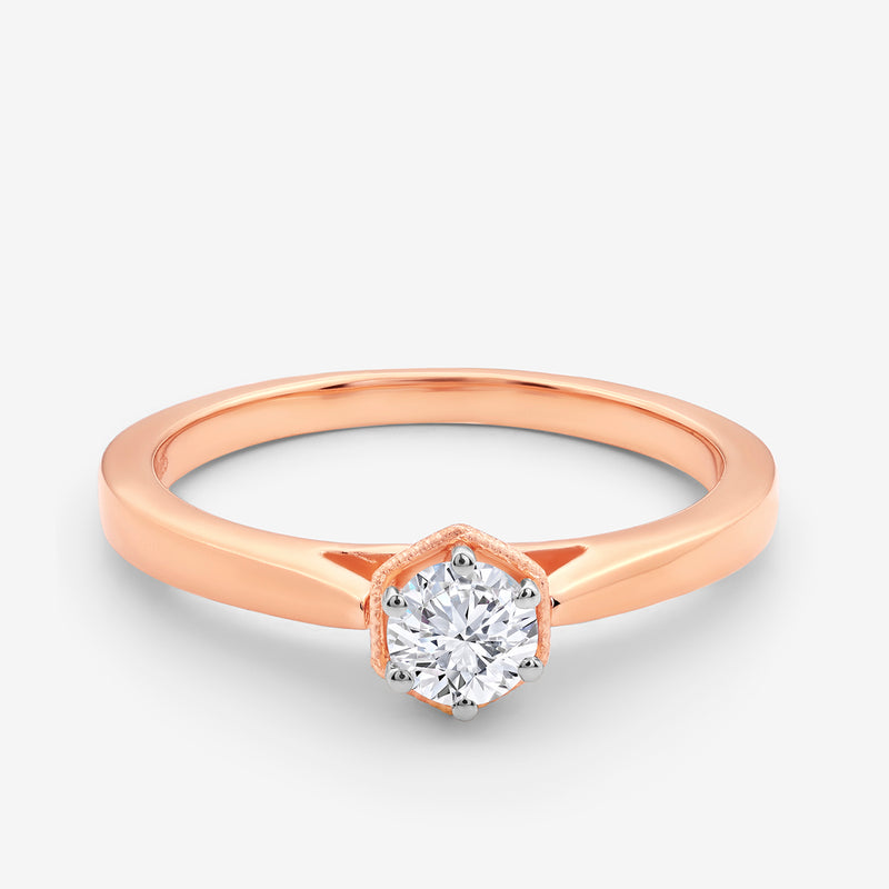 Blossom Halo Diamond Engagement Ring