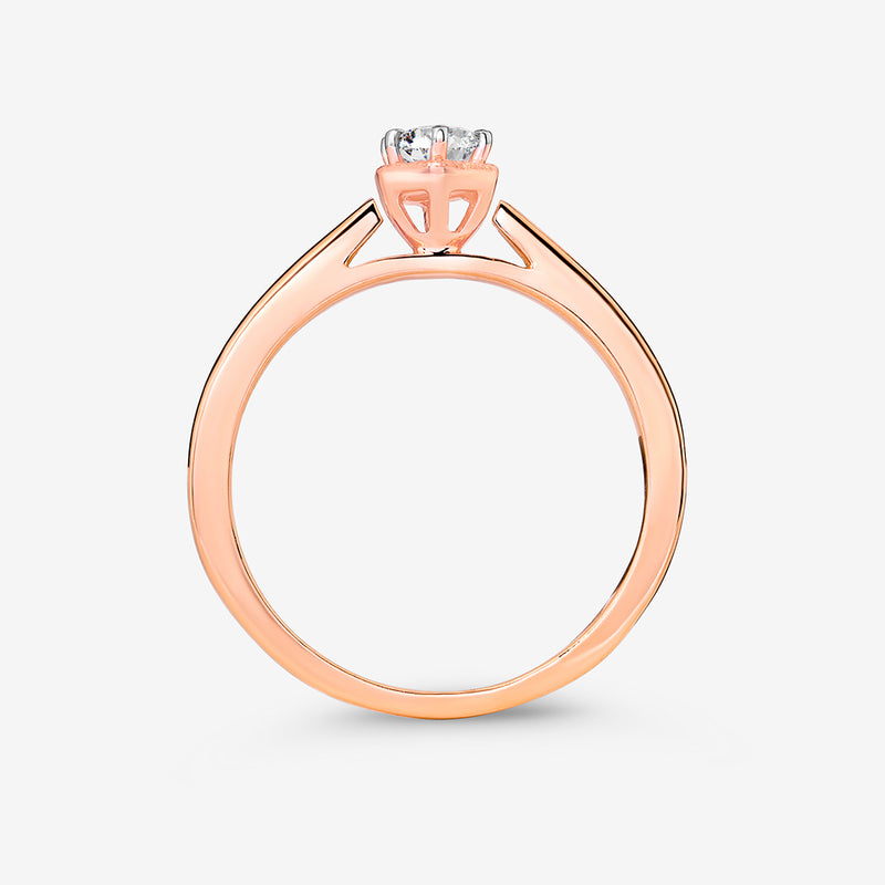 Blossom Halo Diamond Engagement Ring