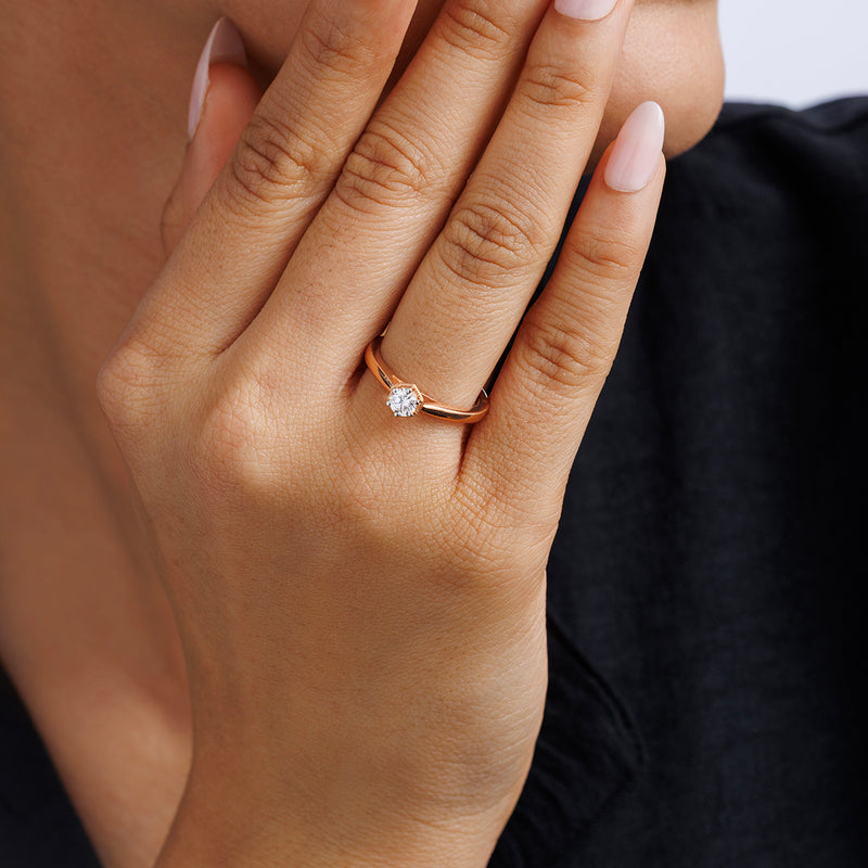 Blossom Halo Diamond Engagement Ring