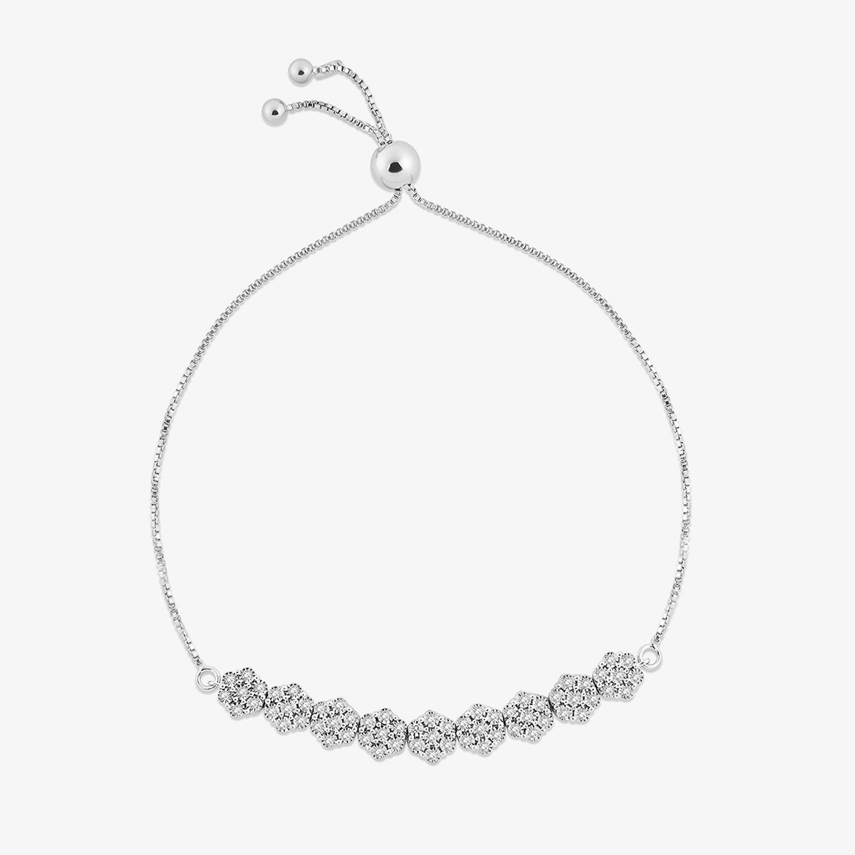 Petal Cluster Bolo Bracelet