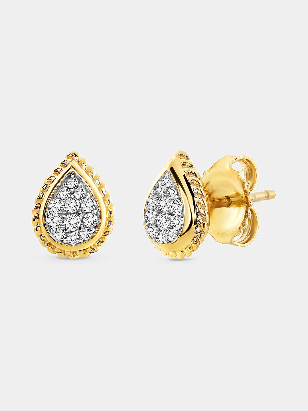 Keemti Jewels Golden Shine Aura Teardrop Earrings Main View