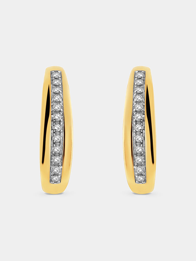 Keemti Jewels Timeless Sweep Hoop Earrings Side View