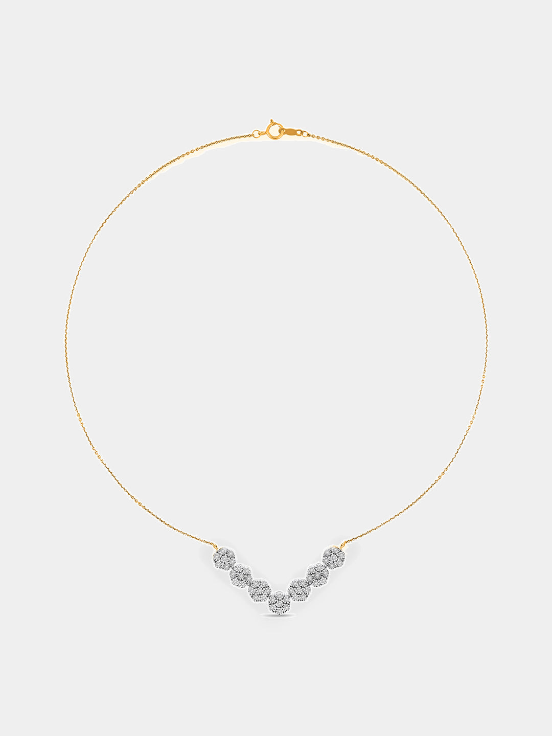 Keemti Jewels Floral Cluster Necklet Extra View