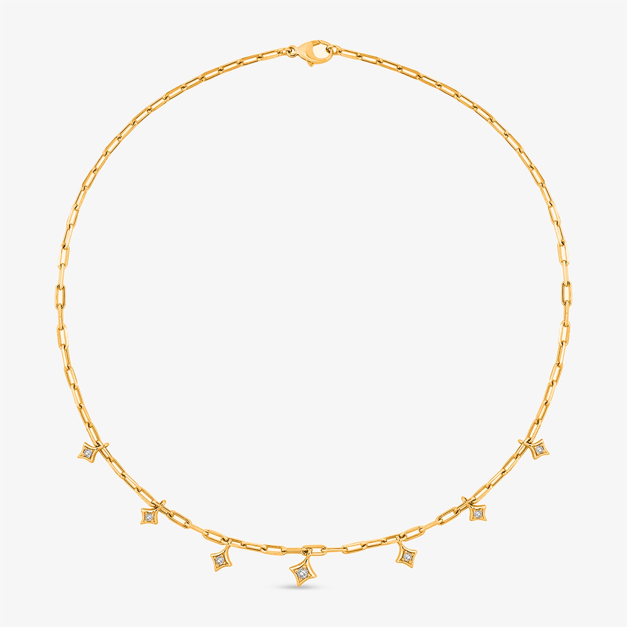 Twinkle Grid Charm Necklet