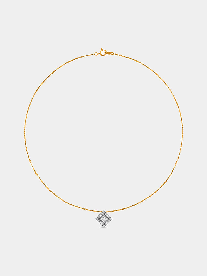 Classic Square Prism Necklet - keemti jewels