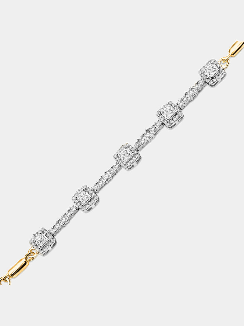 Keemti Jewels Cushion Link Bolo Bracelet Main View
