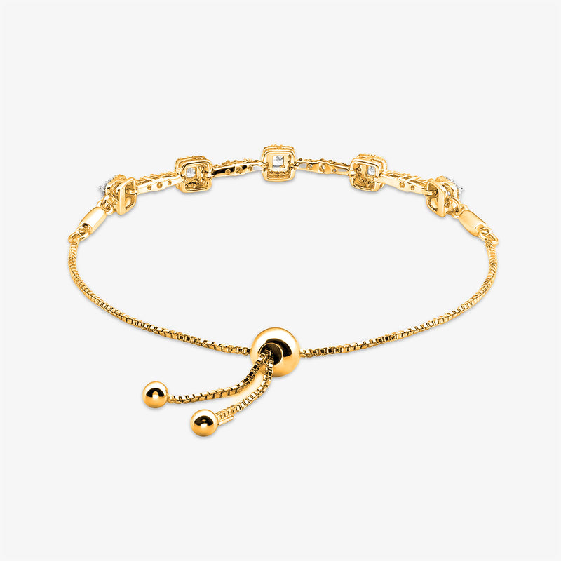 Keemti Jewels Cushion Link Bolo Bracelet Extra View