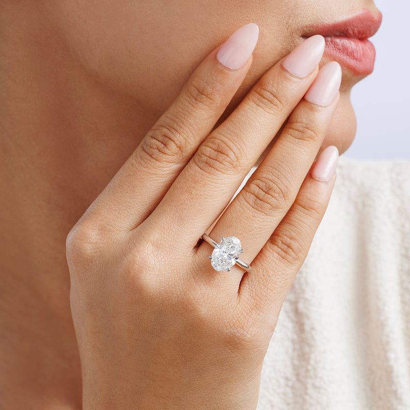 Eternal Oval Solitaire Ring