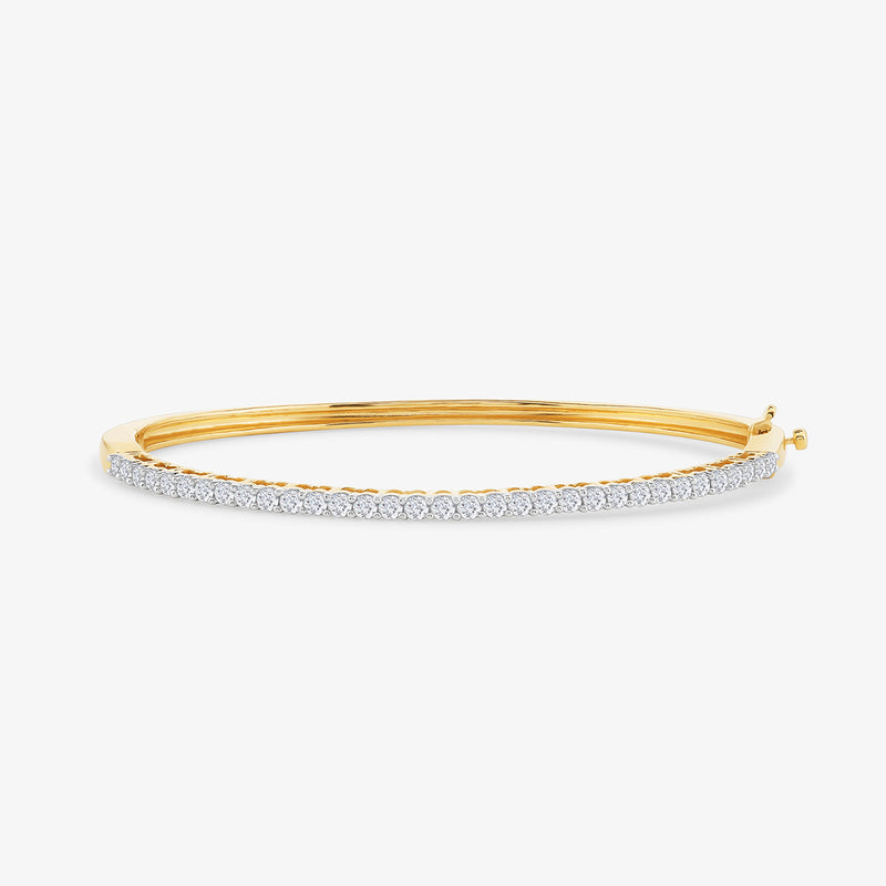 Eternal Gleam Oval Diamond Bracelet by Keemti Jewels, featuring a row of diamonds, shown on a white background.