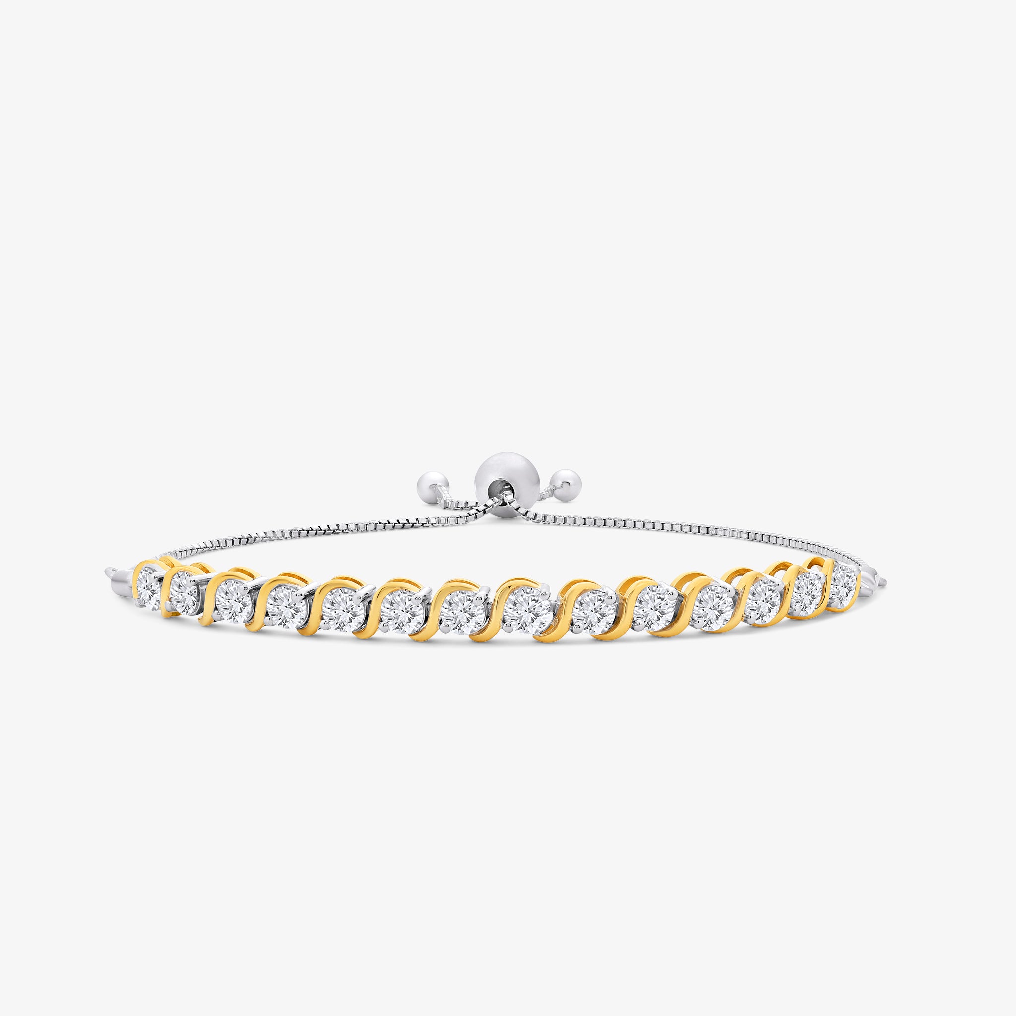 Classic Twist Adjustable Diamond Bracelet