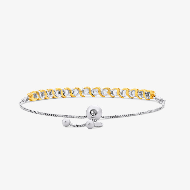 Classic Twist Adjustable Diamond Bracelet