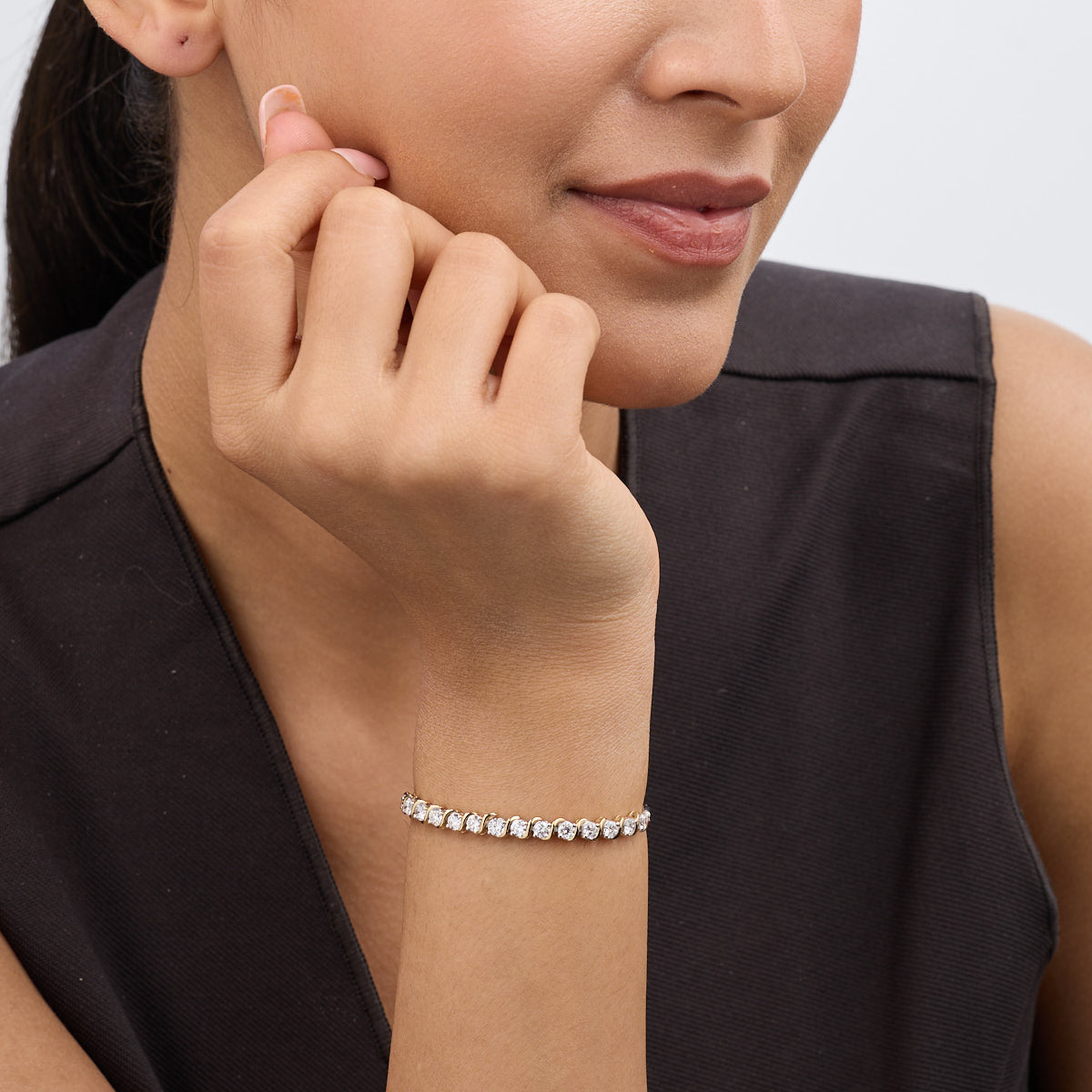 Classic Twist Adjustable Diamond Bracelet