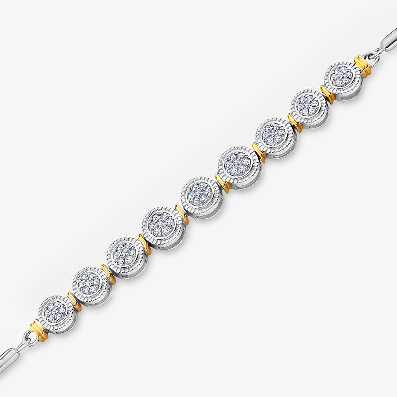Adjustable Roundstream Diamond Bracelet