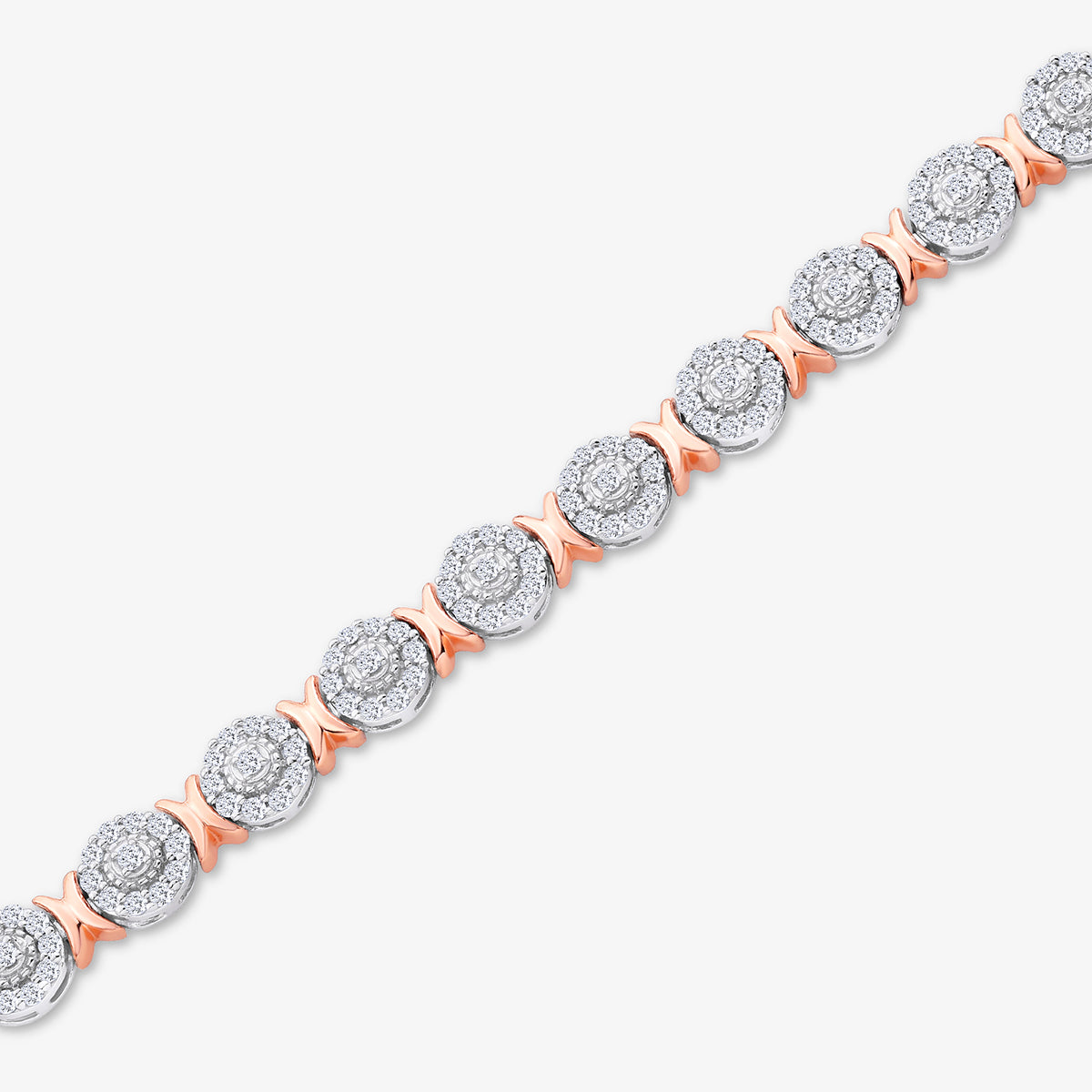ROUND<span> X Accent Diamond</span> BRACELET