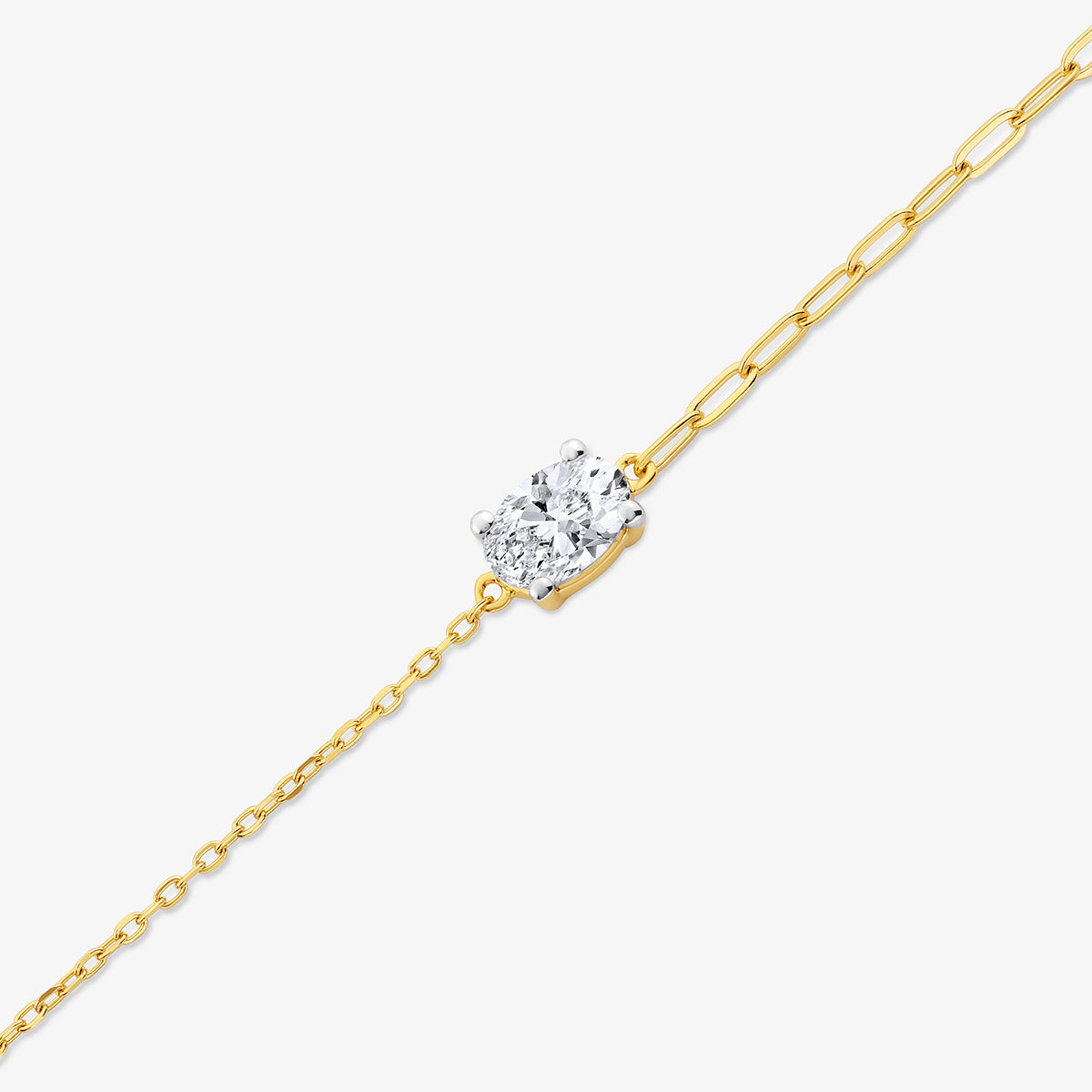 MINIMAL <span>Oval Diamond Chain </span>BRACELET