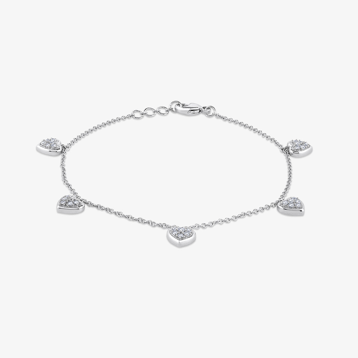 HEART <span>Whisper Charm Diamond </span>BRACELET