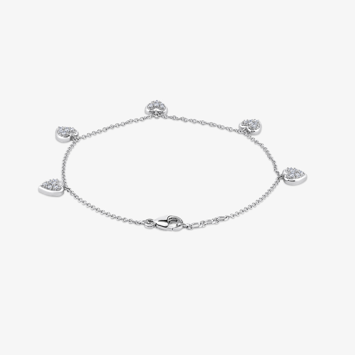 HEART <span>Whisper Charm Diamond </span>BRACELET