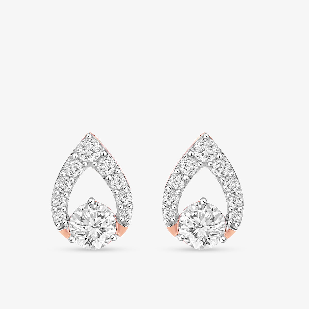 IMPERIAL<span> Teardrop Diamond Stud </span>EARRINGS