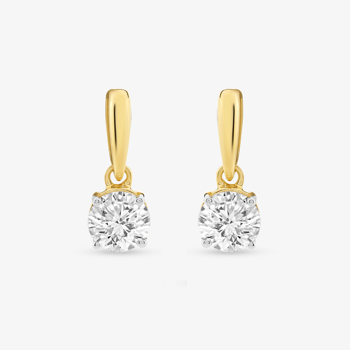 AURORA <span>Round Diamond Drop </span>EARRINGS