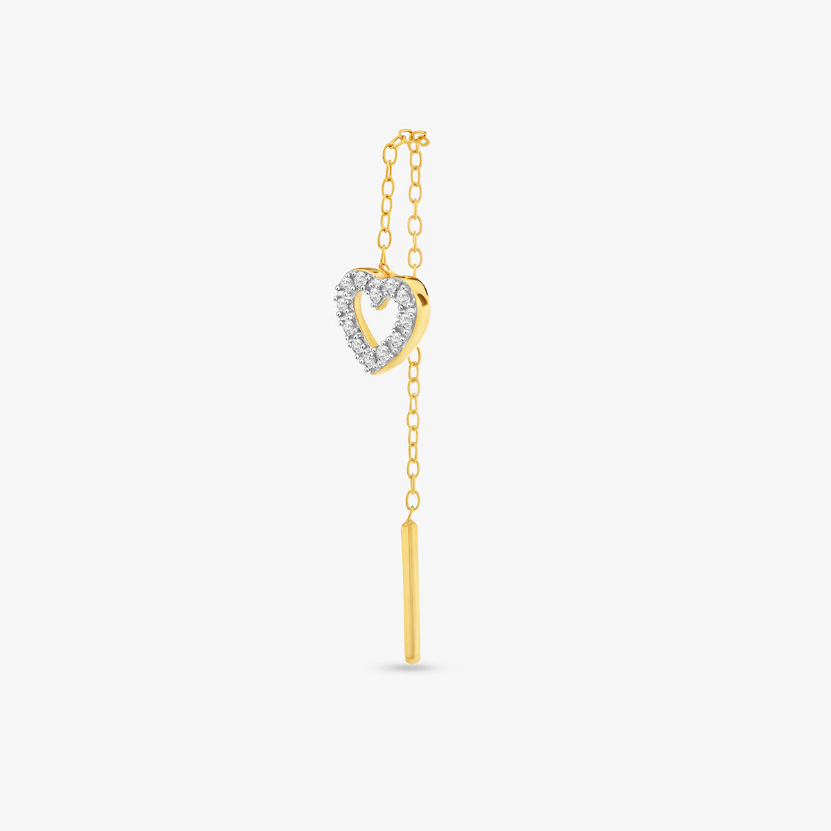 FLOATING <span>Hearts Diamond Sui Dhaga </span>EARRINGS