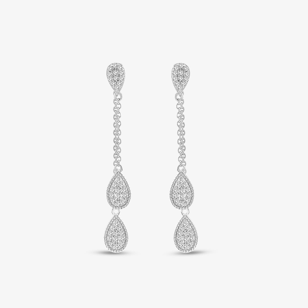 TWIN<span> Pear Diamond Dangler </span>EARRINGS