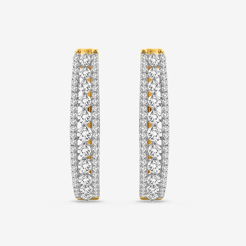Eterna Glow Diamond Hoop Earrings