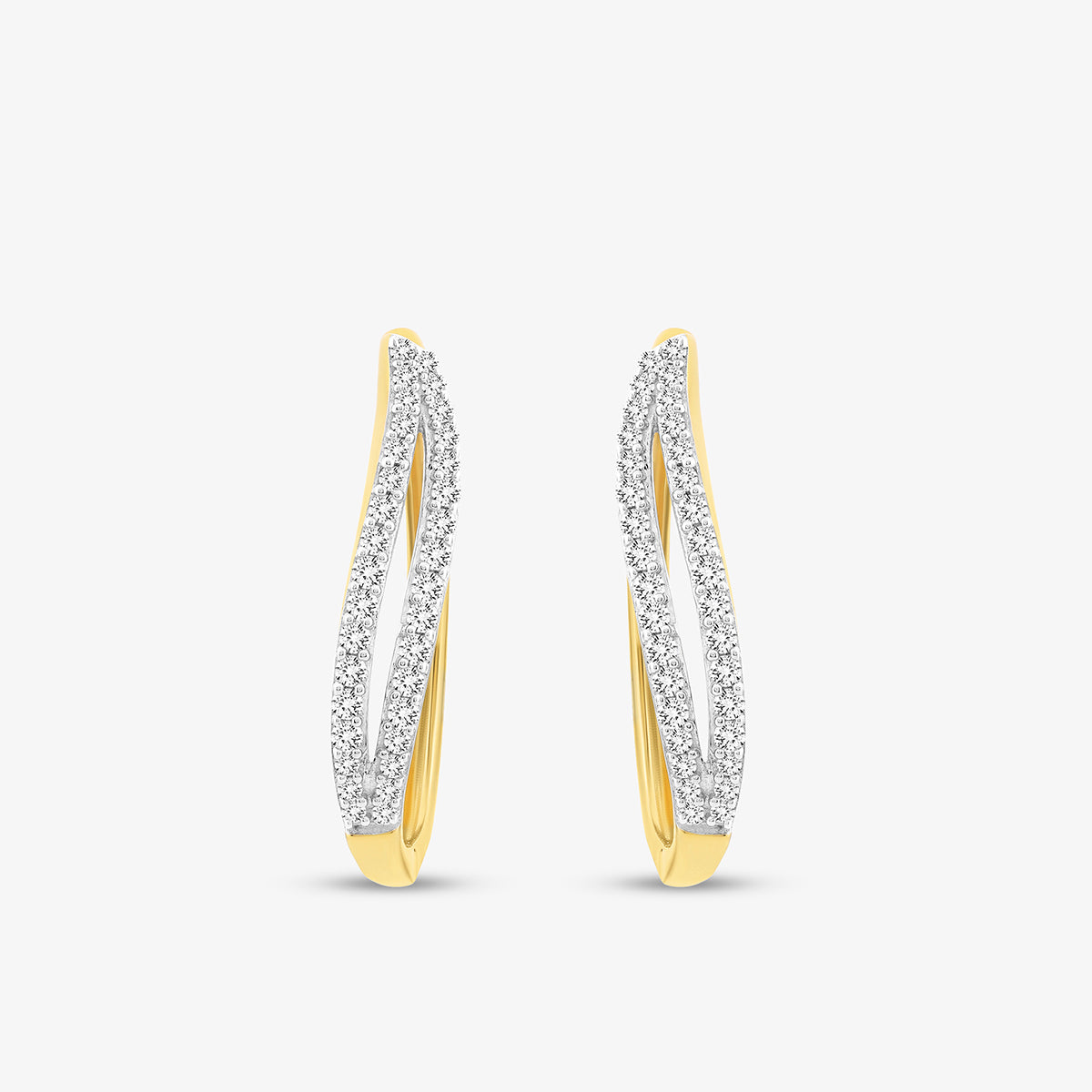 WHISPER<span> Arc Hoop Diamond</span> EARRINGS