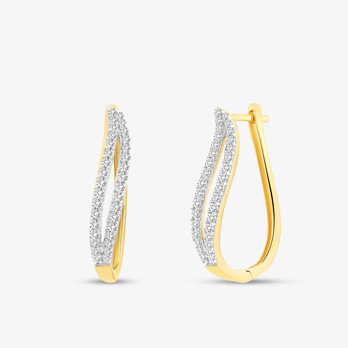 WHISPER<span> Arc Hoop Diamond</span> EARRINGS