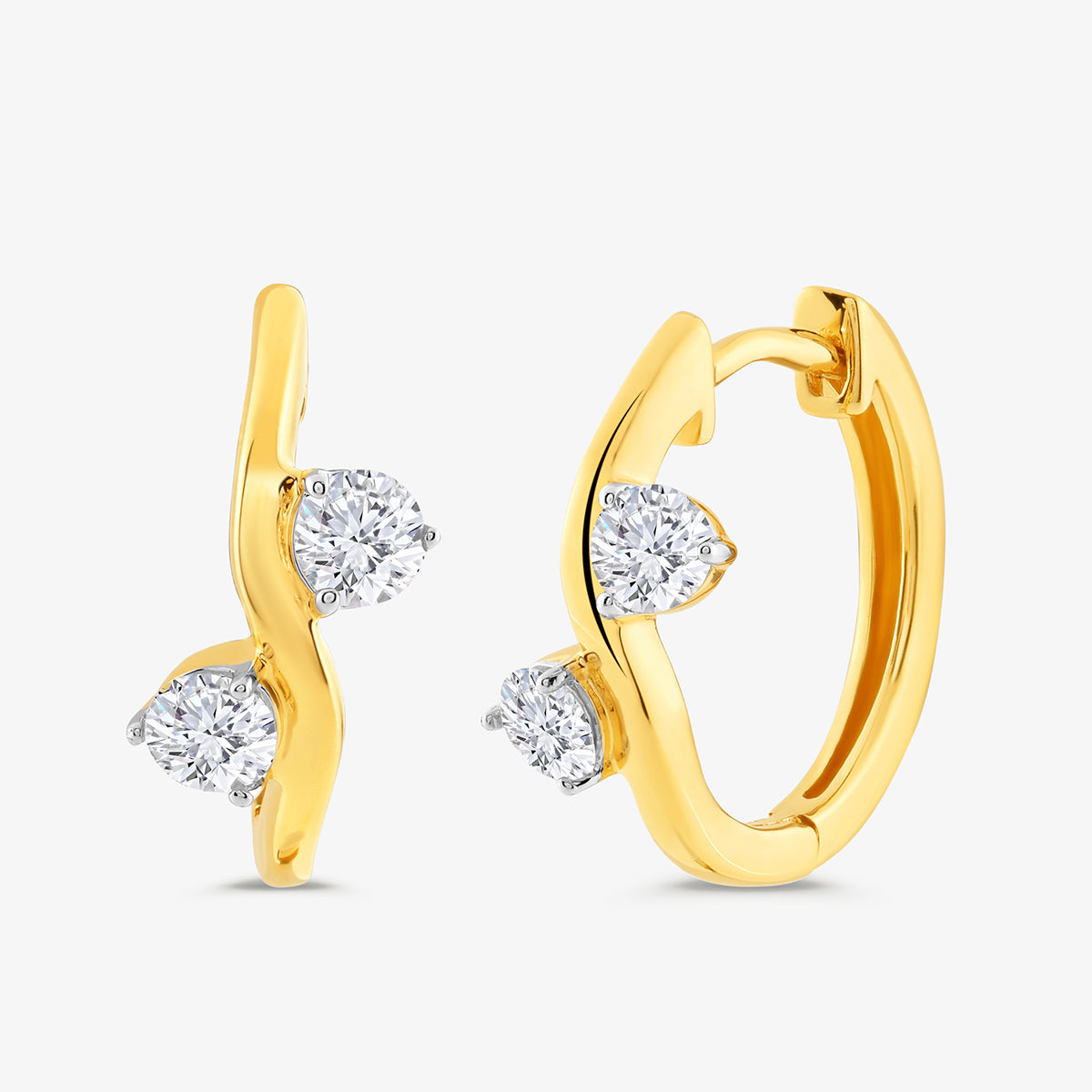 ORIA<span> Spark Diamond Hoop</span> EARRINGS