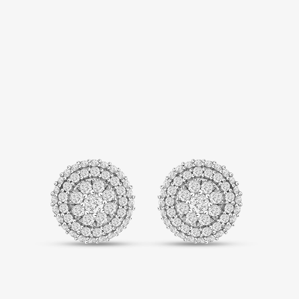 FLORAL <span>Aura Diamond Stud </span>EARRINGS
