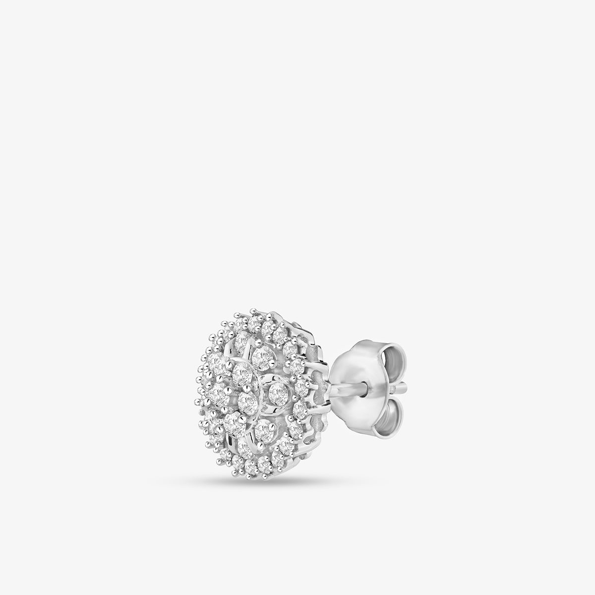 FLORAL <span>Cluster Diamond Stud</span> EARRINGS