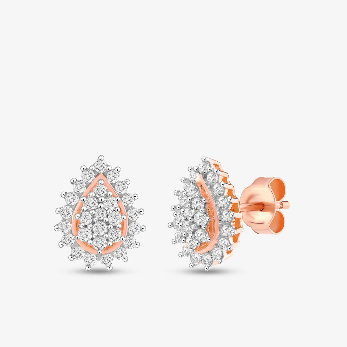 SOFT<span> Blush Pear Diamond Stud </span>EARRINGS