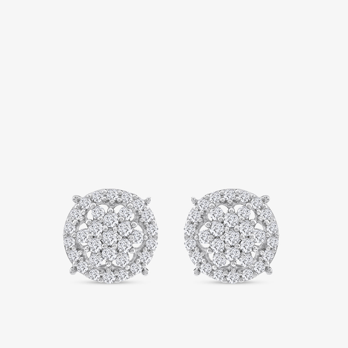 BLOOMING <span>Bush Halo Diamond Stud </span>EARRINGS