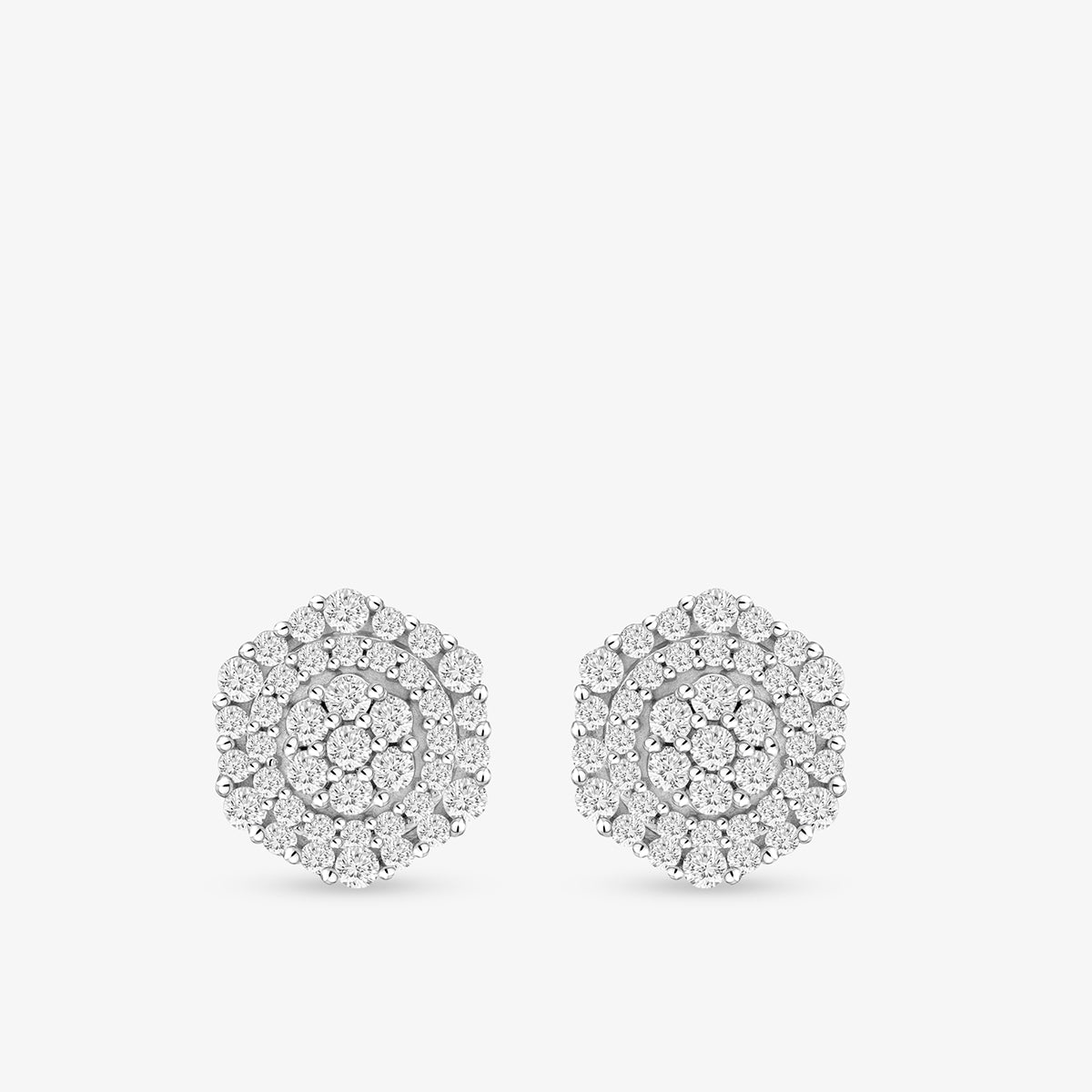 HEXA <span>Cluster Diamond Stud </span>EARRINGS